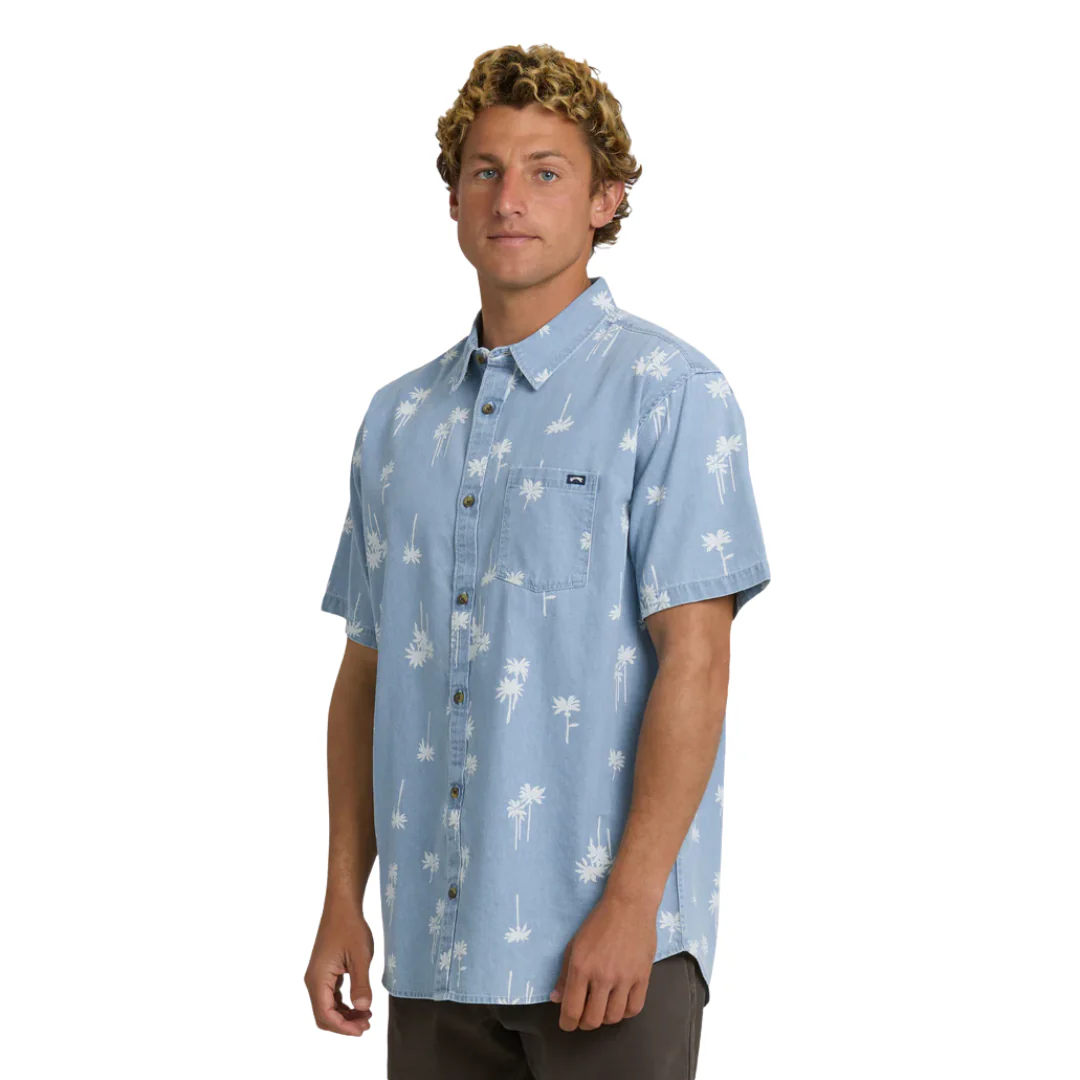 Billabong Men's Sundays Mini SS Shirt - Corydalis Blue - Image 2
