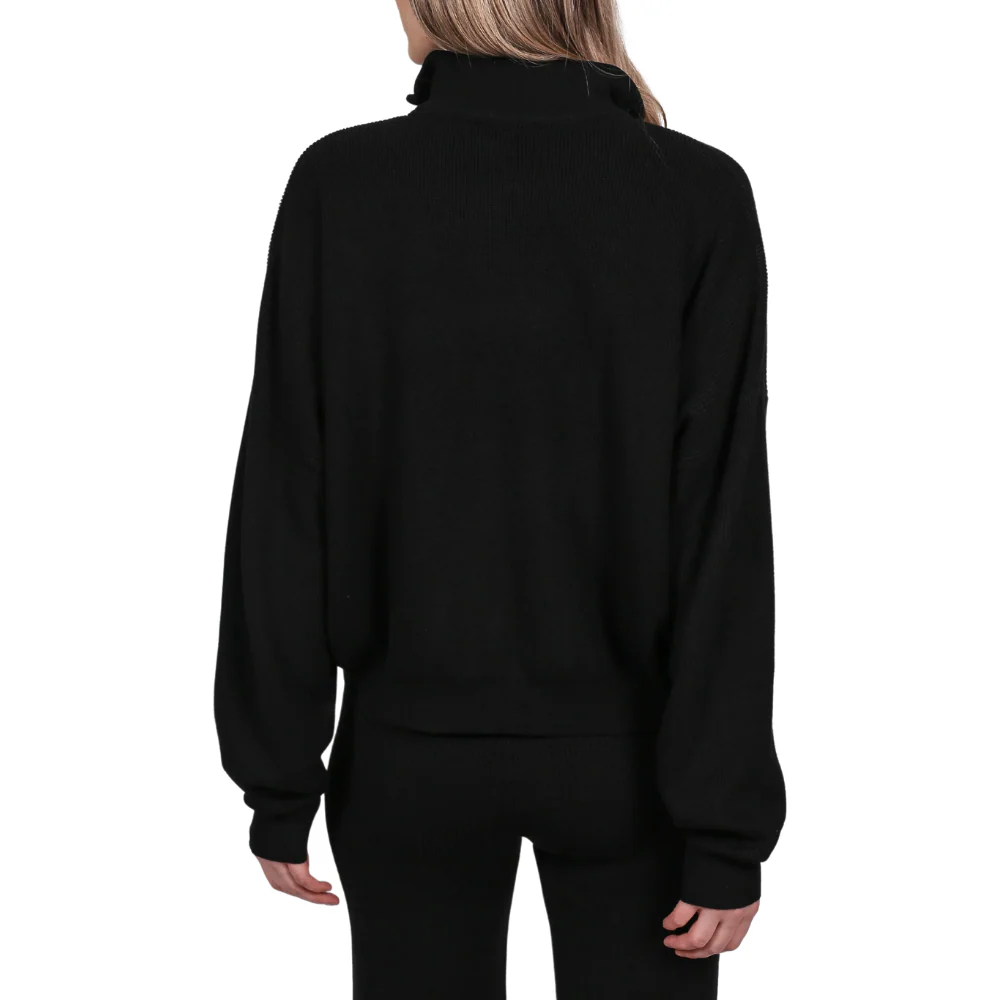 Brunette Half-Zip Ribbed Knit Popover - Image 4