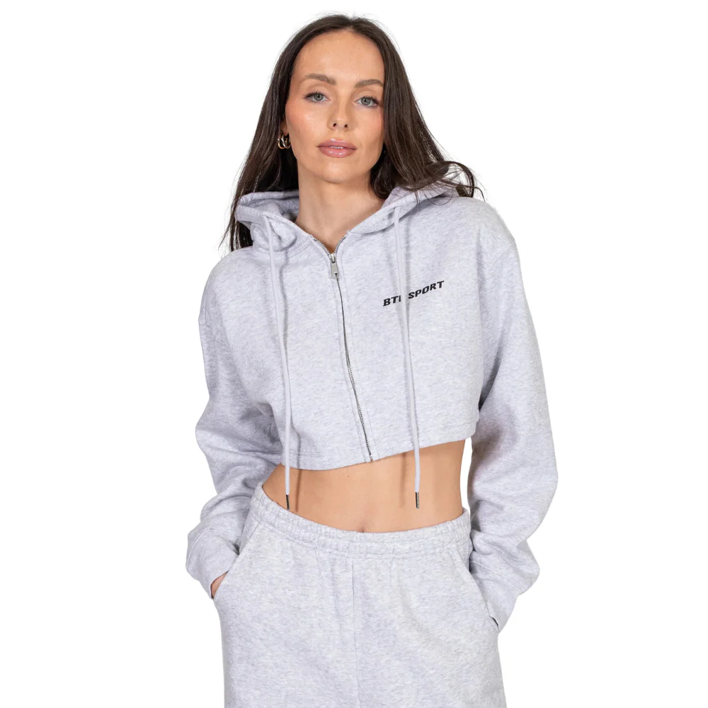 Brunette Kindmess Club Full Zip Crop Hoodie - Image 3