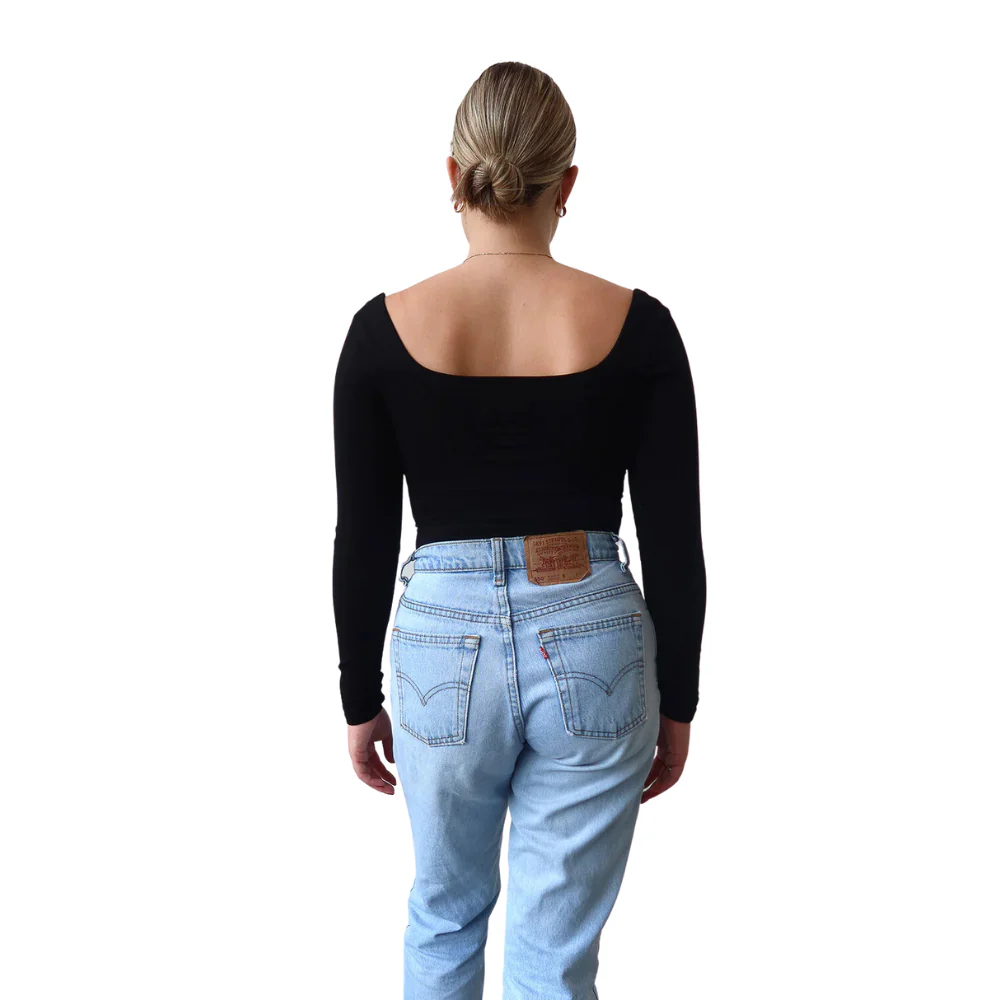 Brunette LS Square Neck Bodysuit - Image 4