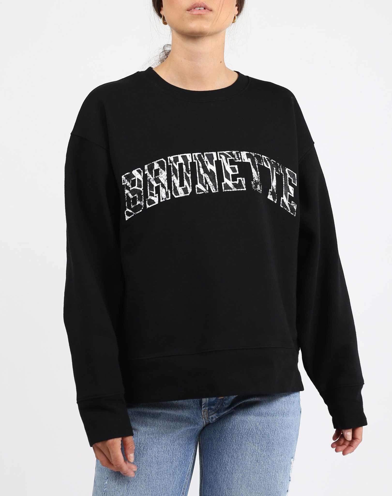 Brunette The Label "Brunette" Zebra Print Crew Neck - Image 2
