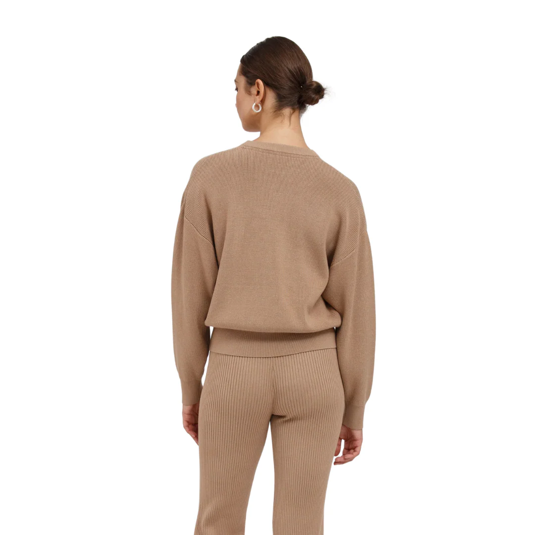 Brunette Women's Olivia Rib Knit Crew Sweater - Image 3