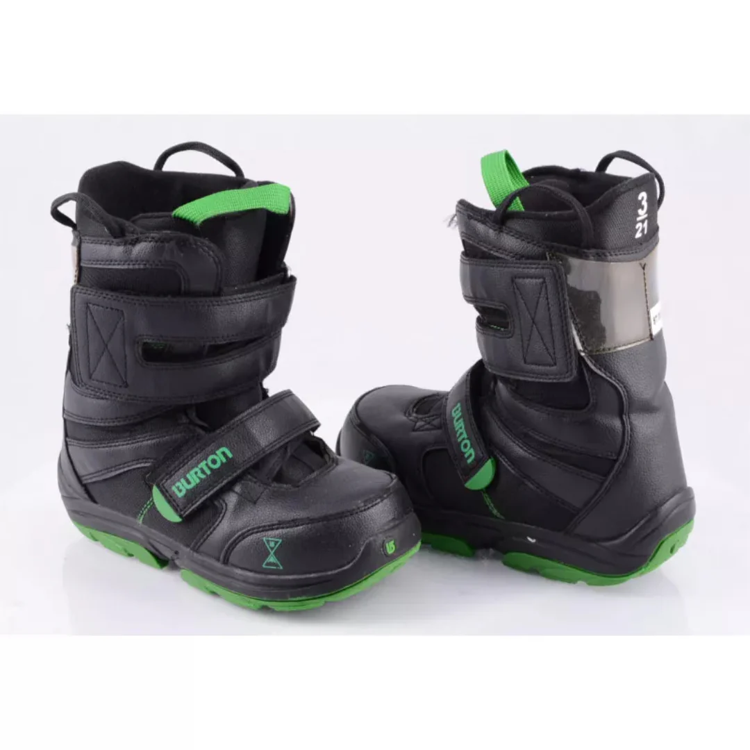 Burton - Kids' Progression XS Snowboard Boots - Black/Green