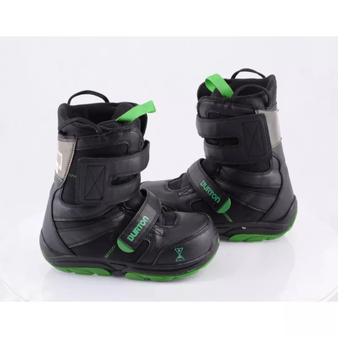 Burton - Kids' Progression XS Snowboard Boots - Black/Green - Image 4