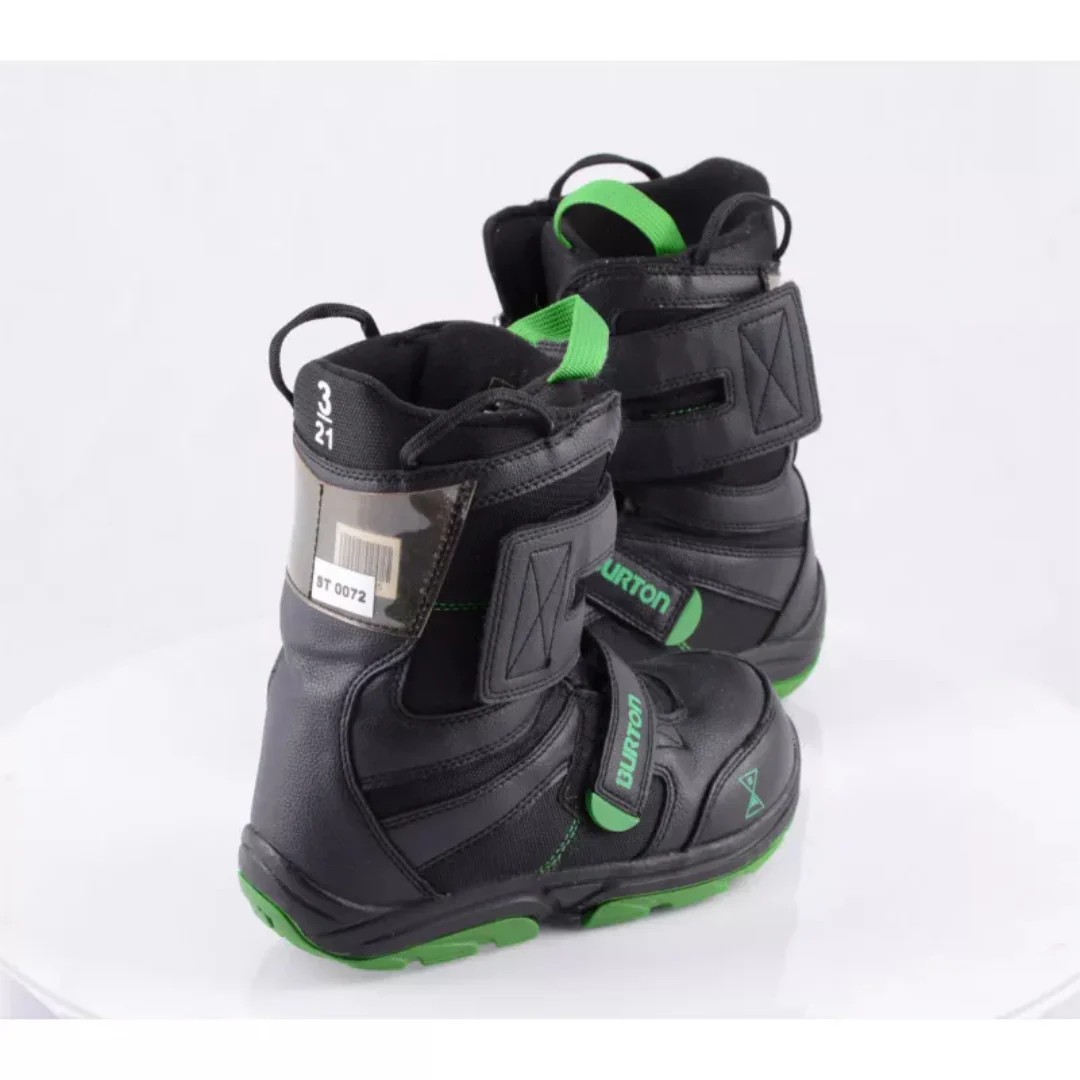 Burton - Kids' Progression XS Snowboard Boots - Black/Green - Image 5