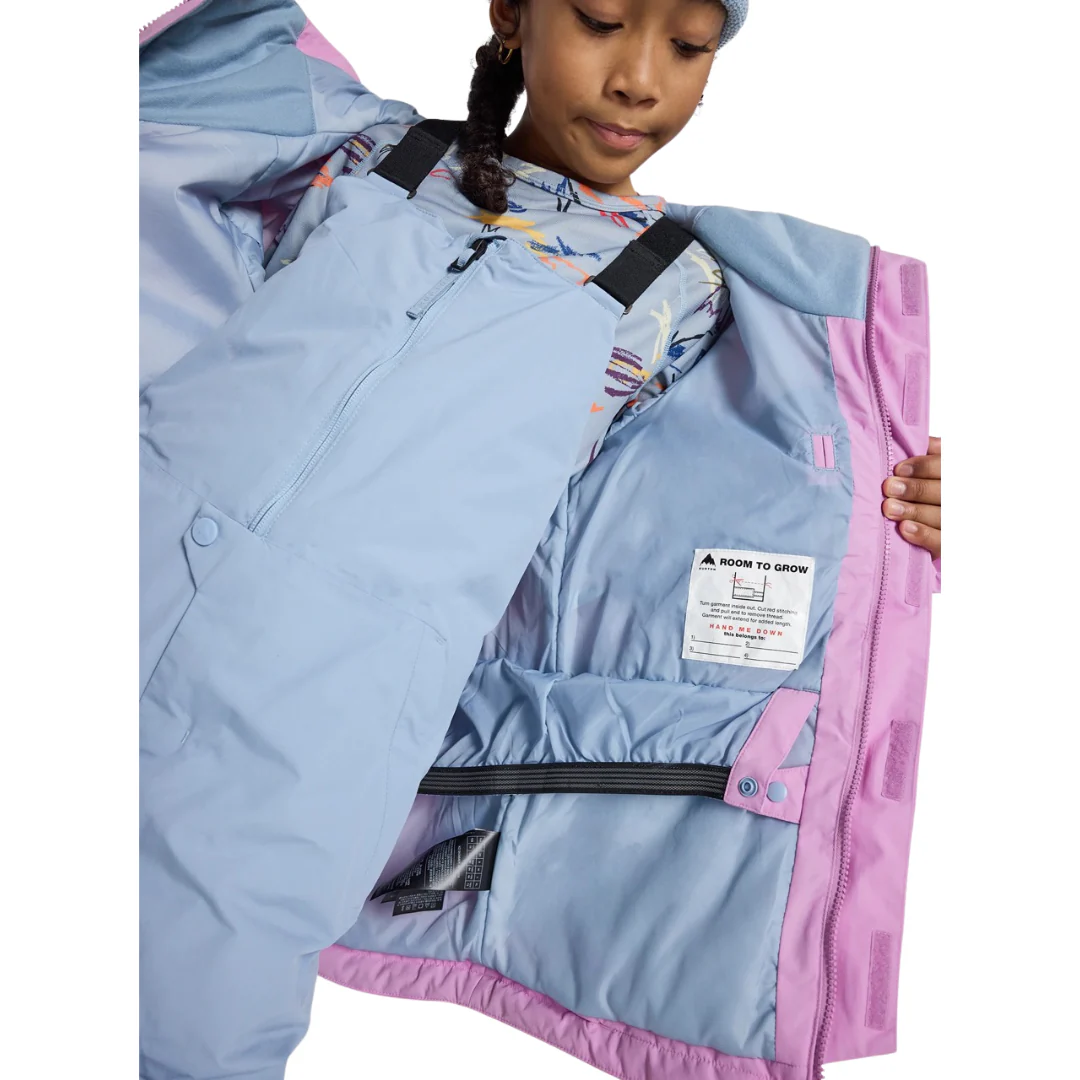 Burton Kids' Skimmer 2L Jacket - Orchid Purple/Dusty Blue - Image 2