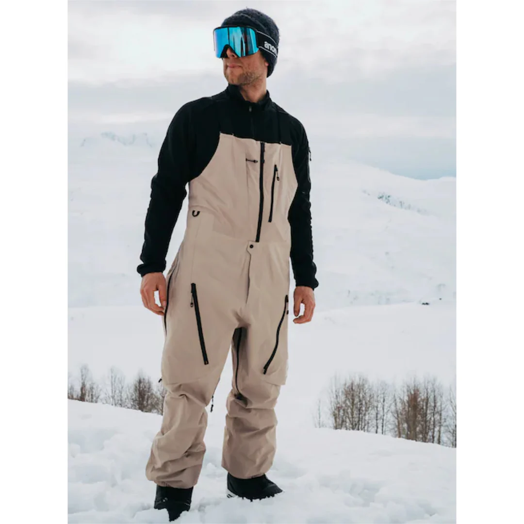 Burton Men's AK Acamar Gore-Tex Pro 3L Bib Snowpants-Summit Taupe - Image 2