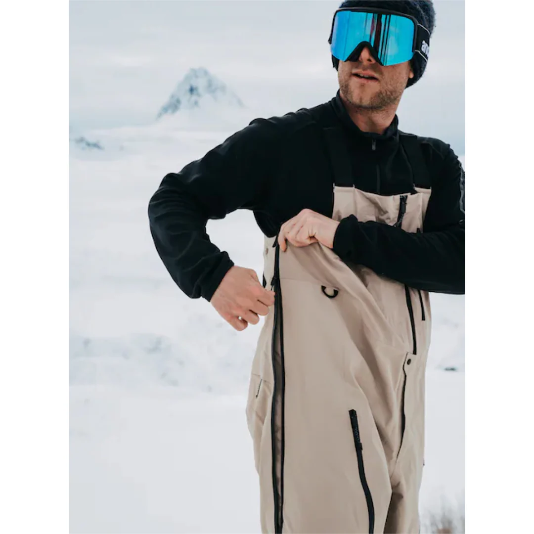 Burton Men's AK Acamar Gore-Tex Pro 3L Bib Snowpants-Summit Taupe - Image 4