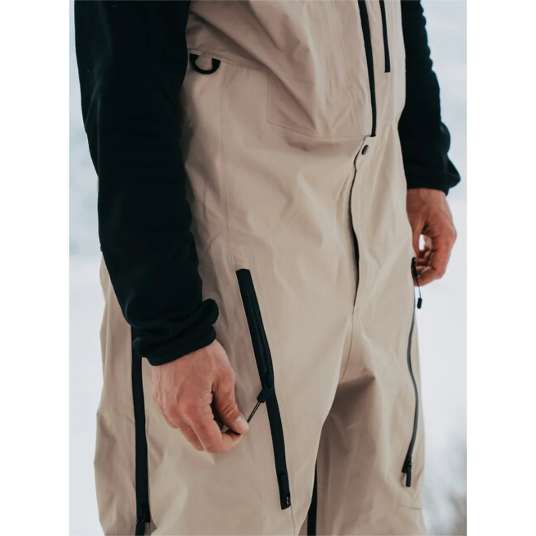 Burton Men's AK Acamar Gore-Tex Pro 3L Bib Snowpants-Summit Taupe - Image 6