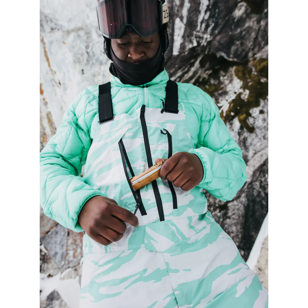 Burton Men's [ak] Cyclic GORE-TEX 2L Bib Pants - Oversized Zebra - Image 3
