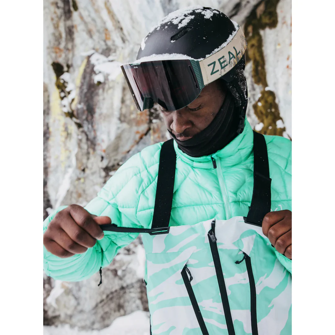 Burton Men's [ak] Cyclic GORE-TEX 2L Bib Pants - Oversized Zebra - Image 4