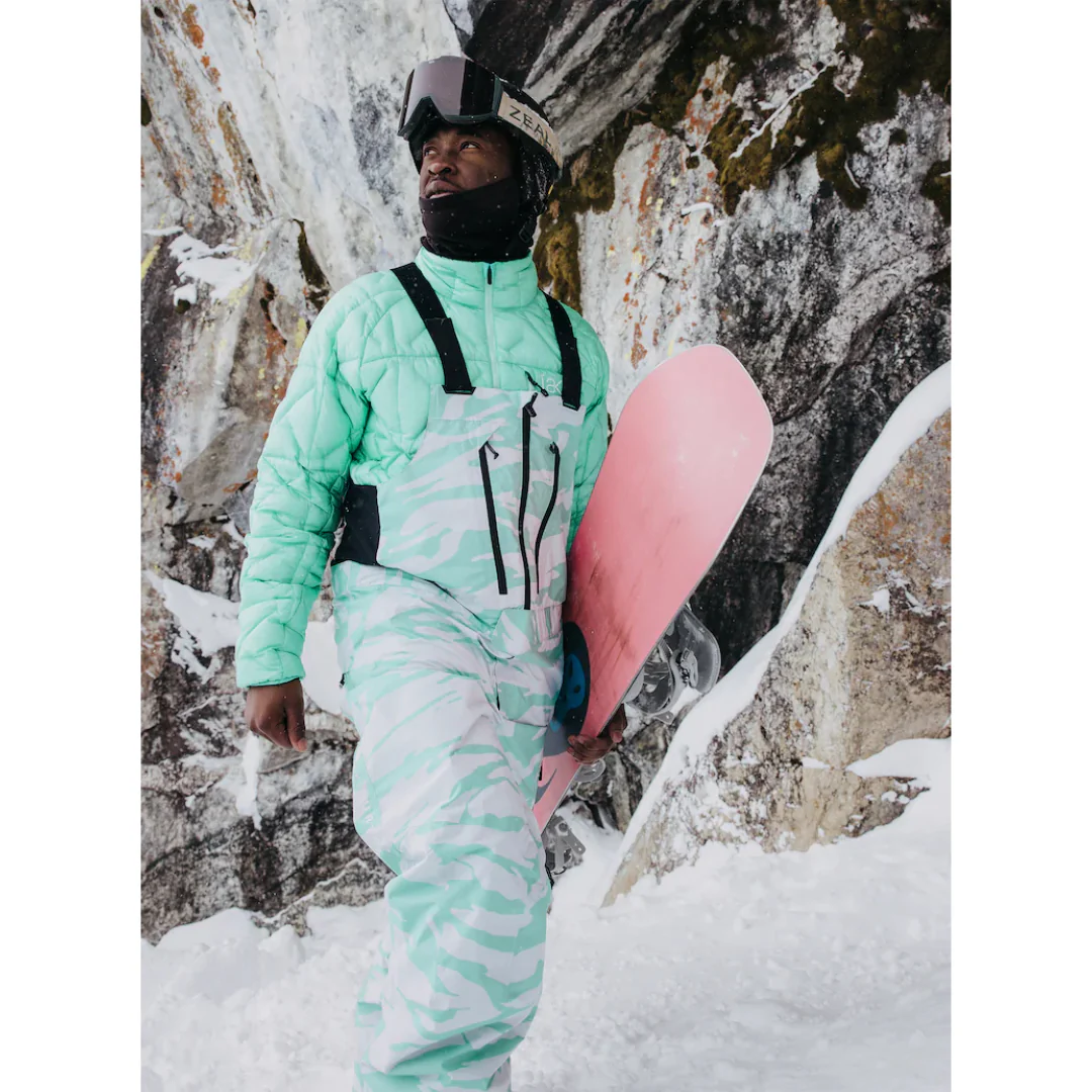 Burton Men's [ak] Cyclic GORE-TEX 2L Bib Pants - Oversized Zebra - Image 6