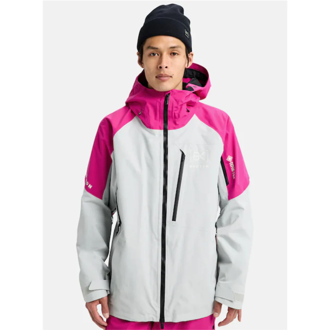 Burton Men's [ak] Cyclic GORE‑TEX Jacket - Verry Berry/Gray - Image 10