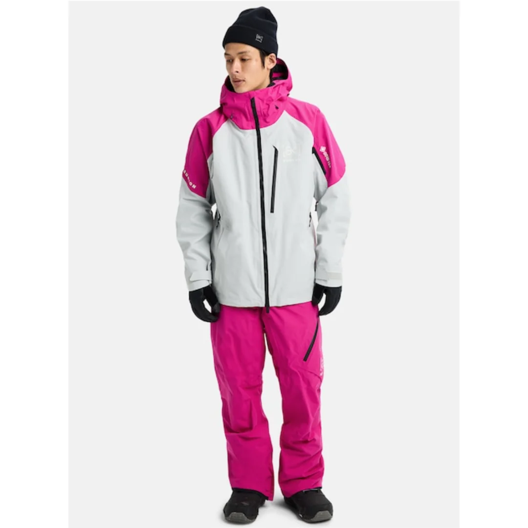 Burton Men's [ak] Cyclic GORE‑TEX Jacket - Verry Berry/Gray - Image 6