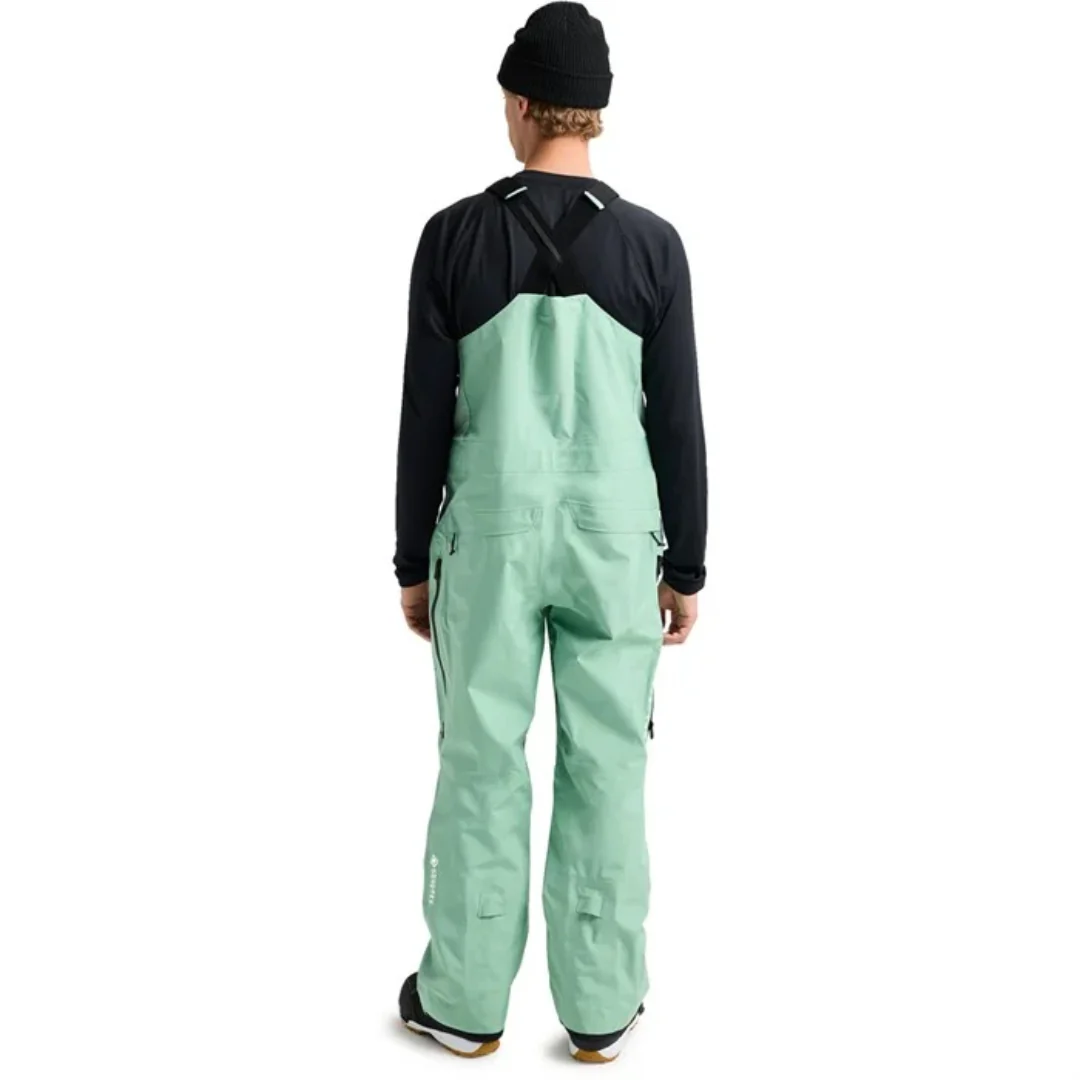 Burton Men's AK Gore Tex Freebird Bib Snowpants -Soft Sage - Image 3