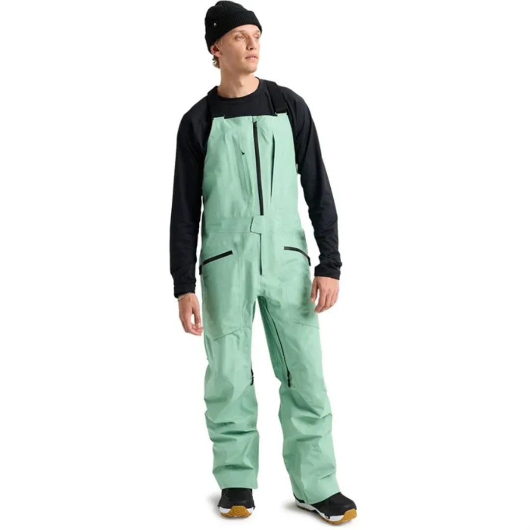 Burton Men's AK Gore Tex Freebird Bib Snowpants -Soft Sage - Image 4
