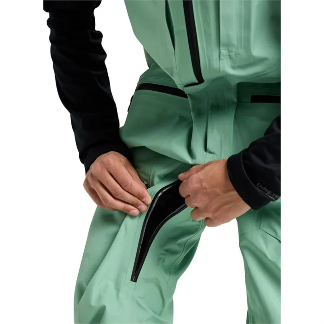 Burton Men's AK Gore Tex Freebird Bib Snowpants -Soft Sage - Image 7