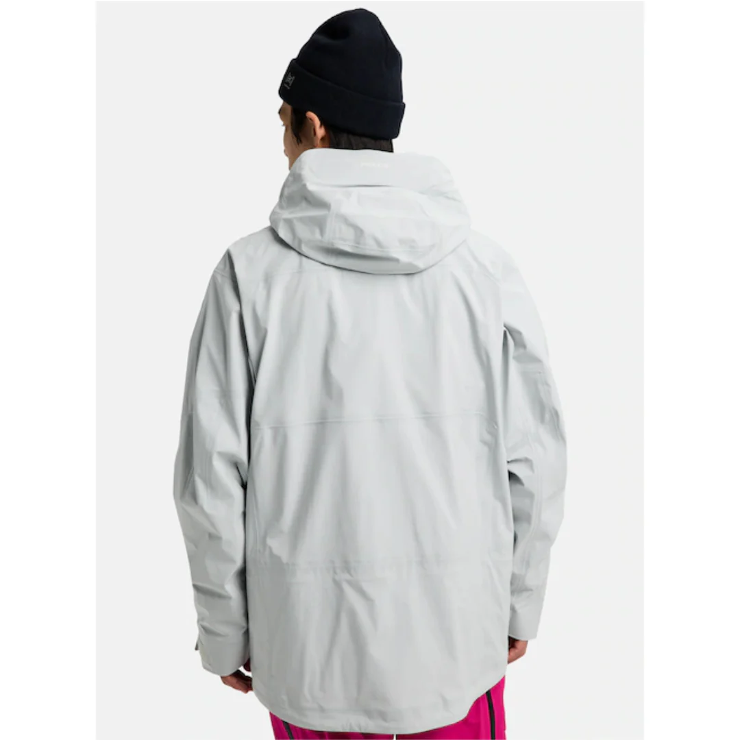 Burton Men's [ak] Hover GORE‑TEX C-Knit 3L Stretch Jacket - Gray Cloud - Image 3