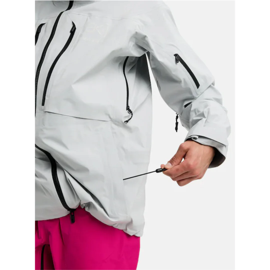 Burton Men's [ak] Hover GORE‑TEX C-Knit 3L Stretch Jacket - Gray Cloud - Image 7