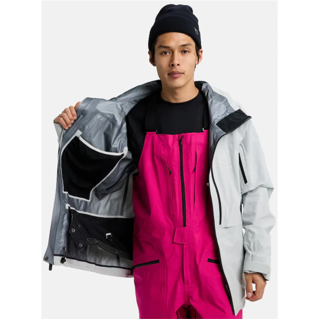 Burton Men's [ak] Hover GORE‑TEX C-Knit 3L Stretch Jacket - Gray Cloud - Image 9