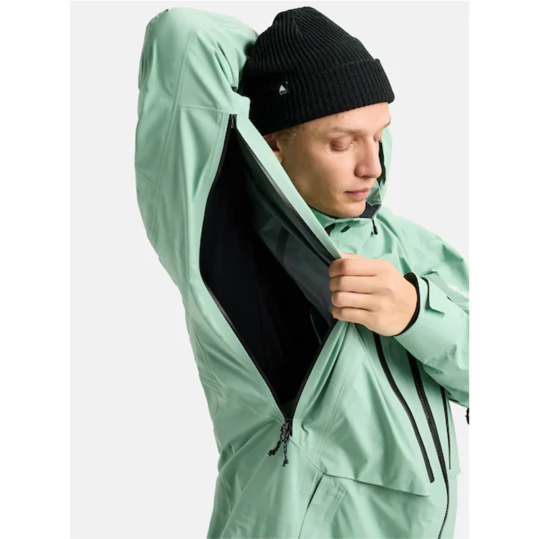 Burton Men's [ak] Hover GORE‑TEX C-Knit 3L Stretch Jacket - Soft Sage - Image 7