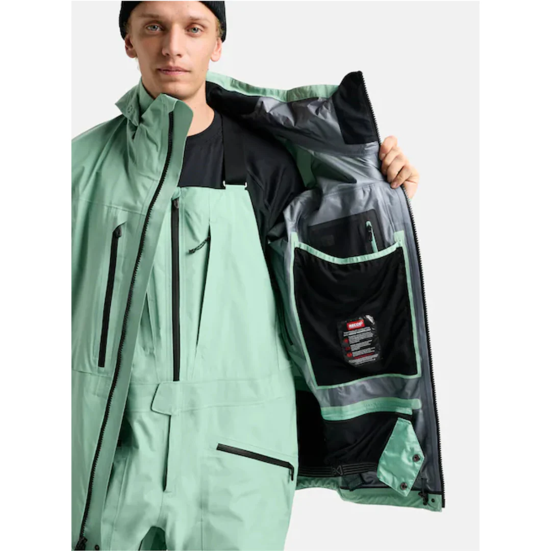 Burton Men's [ak] Hover GORE‑TEX C-Knit 3L Stretch Jacket - Soft Sage - Image 9
