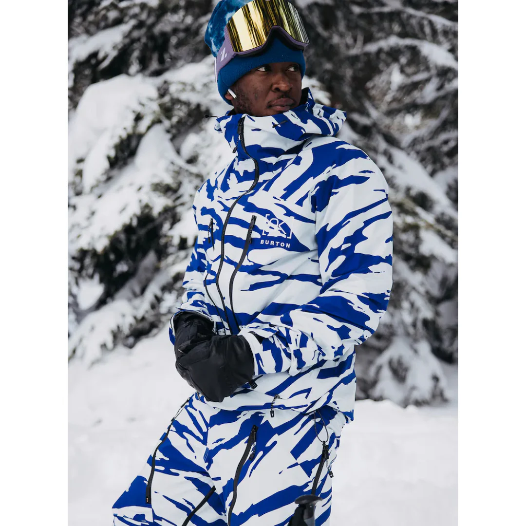 Burton Men's [ak] Tuvak GORE-TEX C-Knit 3L Jacket - Oversized Zebra Jake Blue - Image 2