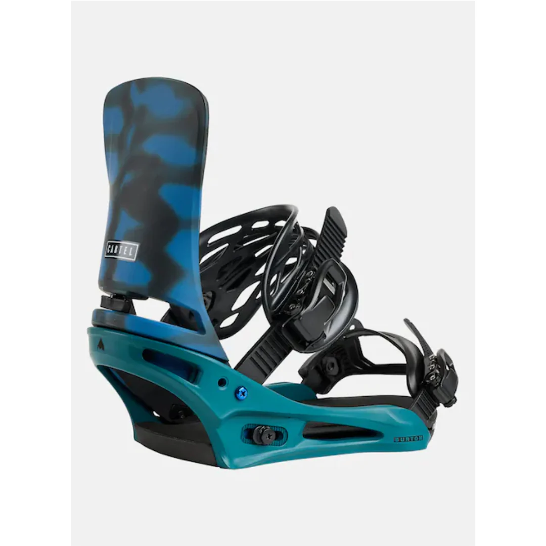 Burton - Men's Cartel Re:Flex Snowboard Bindings - Evergreen Shatter - Image 2