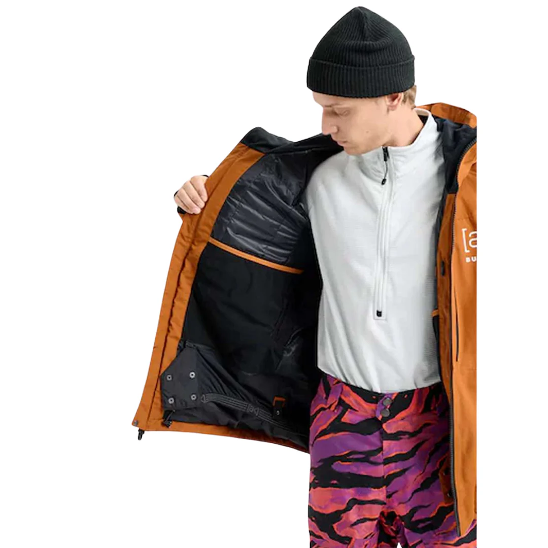 Burton Men's Men's [ak] Swash GORE-TEX Jacket - Chestnut Brown - Image 3