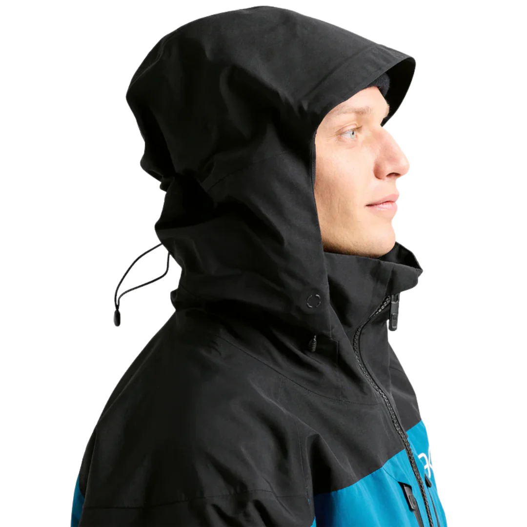Burton Men's Men's [ak] Swash GORE-TEX Jacket - True Black/Blue Teal/Atomic Yellow - Image 4