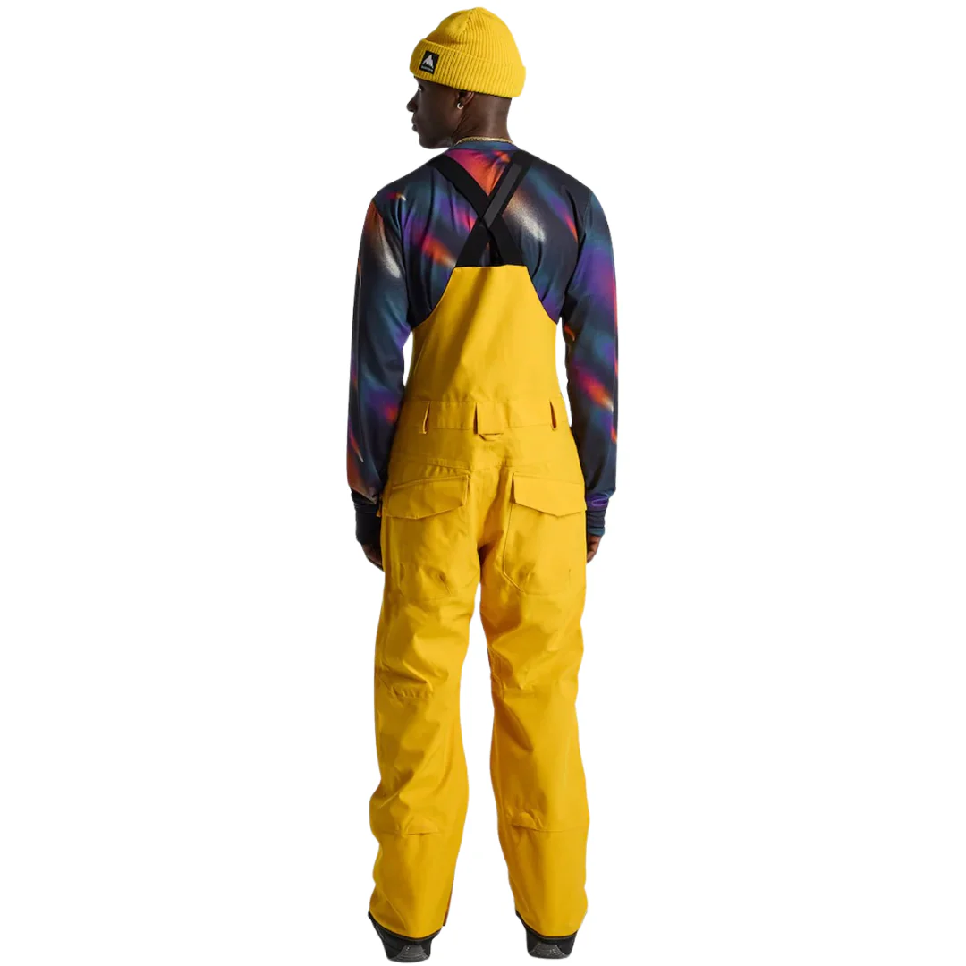 Burton Men's Reserve 2L Bib Pants - Goldenrod - Image 2