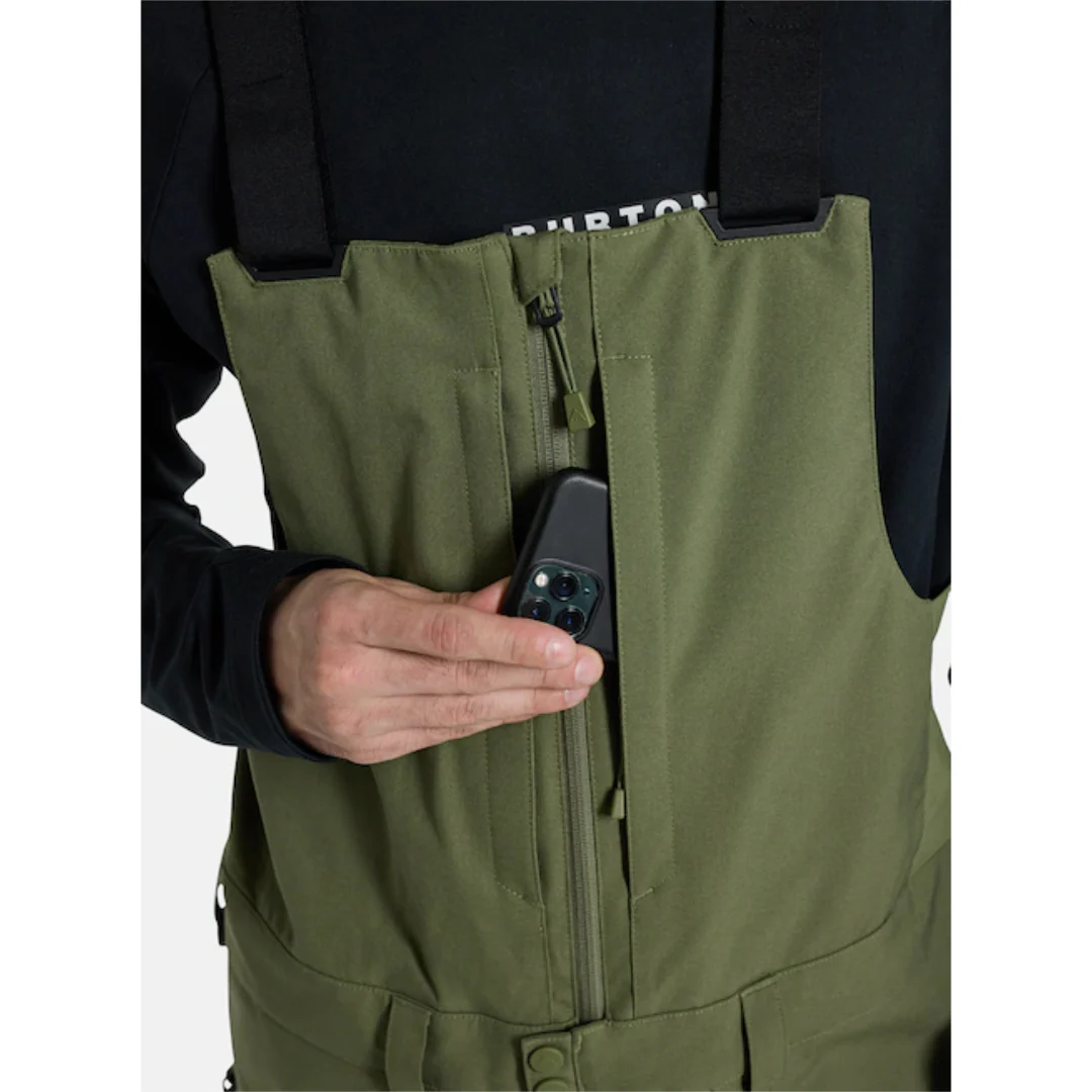 Burton Men's Reserve 2L Bib Pants - Petrol Green - Image 3