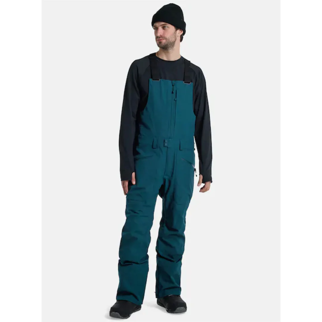 Burton Men's Reserve 2L Bib Snowpants-Deep Emerald - Image 2