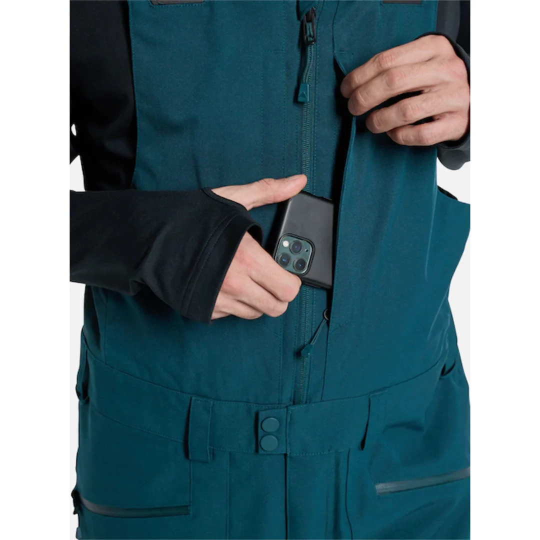 Burton Men's Reserve 2L Bib Snowpants-Deep Emerald - Image 4