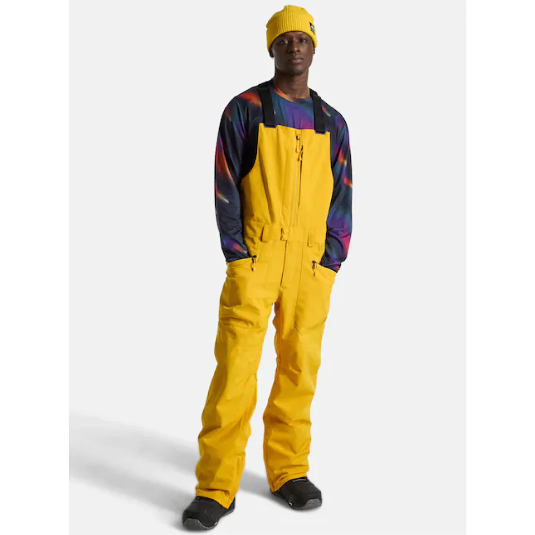 Burton Men's Reserve 2L Bib Snowpants-Golden Rod - Image 2