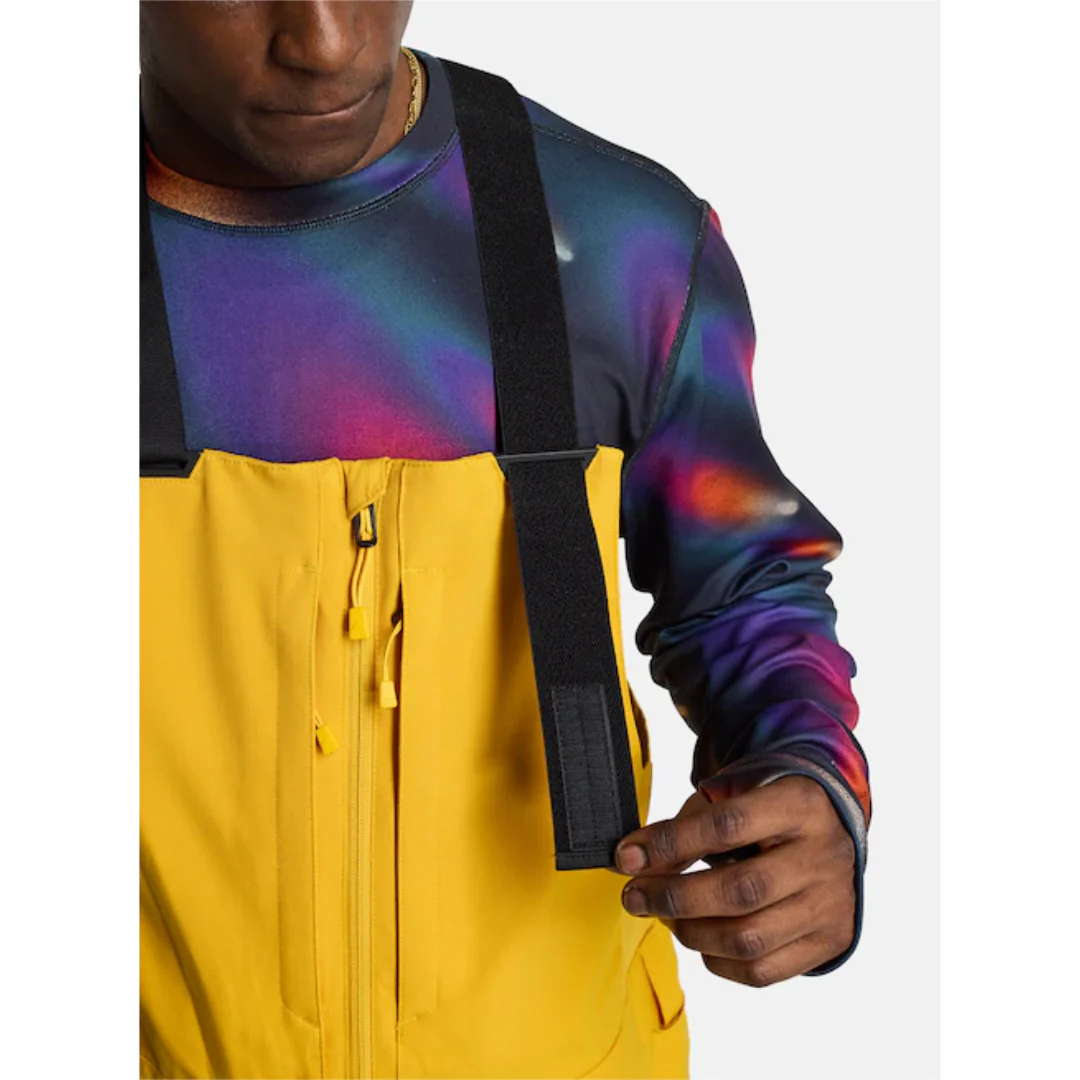 Burton Men's Reserve 2L Bib Snowpants-Golden Rod - Image 4