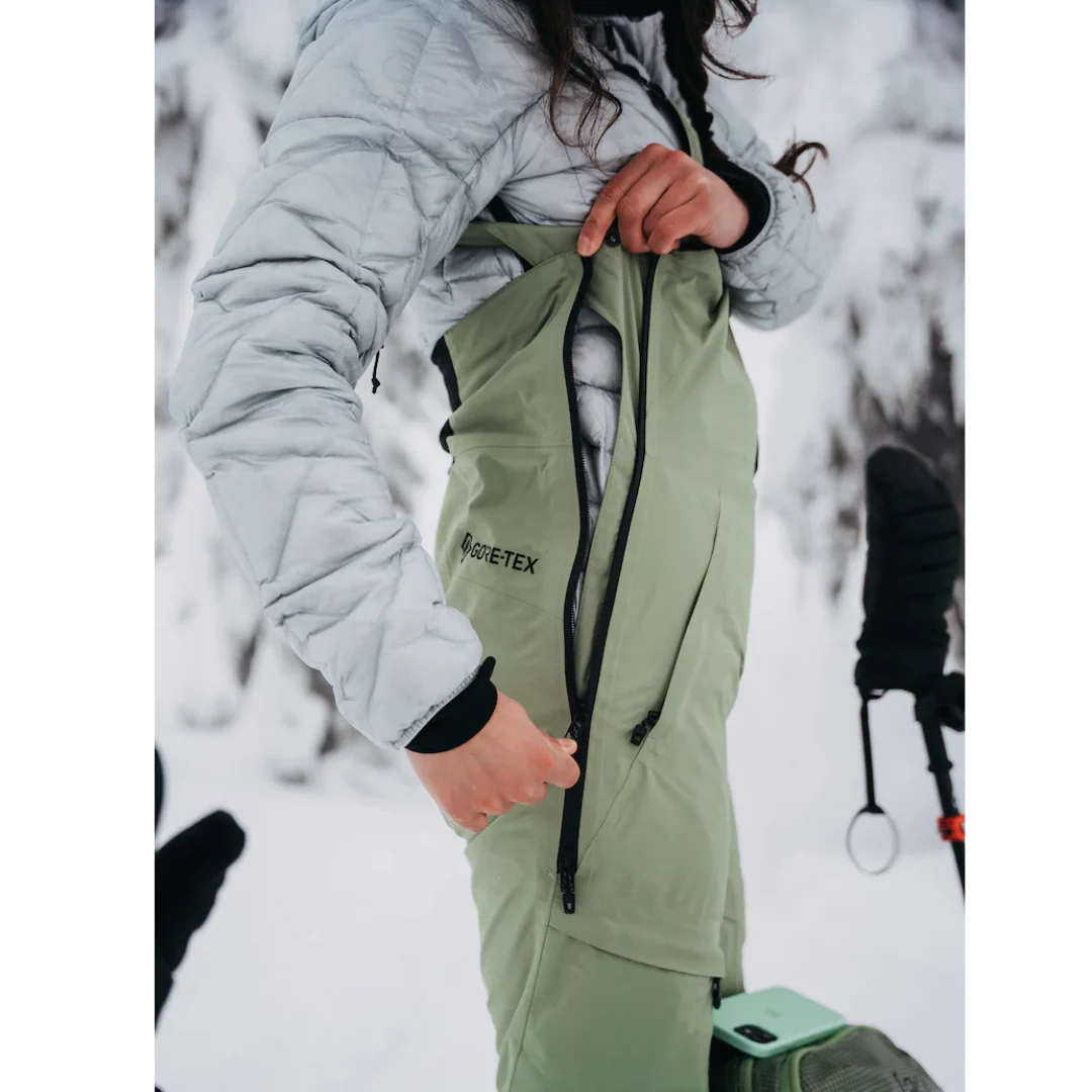 Burton Women's [ak] GORE-TEX 2L Kimmy Bib Pant - Hedge Green - Image 3