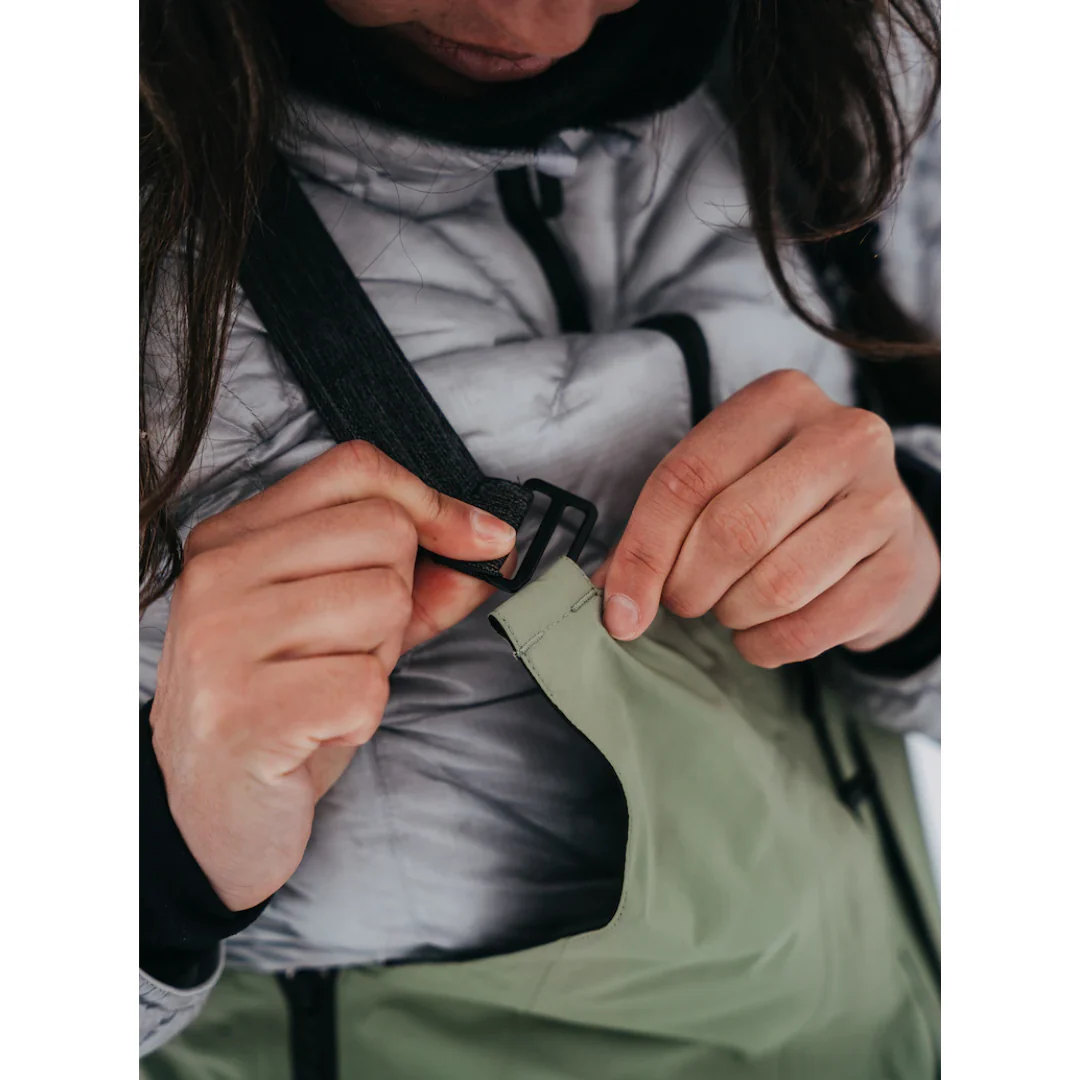 Burton Women's [ak] GORE-TEX 2L Kimmy Bib Pant - Hedge Green - Image 4