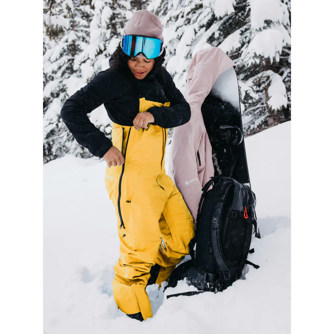 Burton Women's [ak] GORE‑TEX 3L Kimmy Stretch Bib Pants - Goldenrod - Image 2