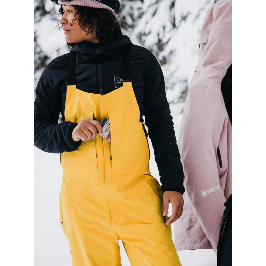 Burton Women's [ak] GORE‑TEX 3L Kimmy Stretch Bib Pants - Goldenrod - Image 4