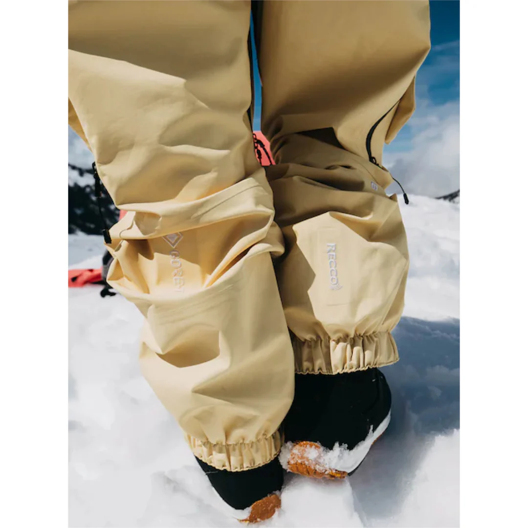 Burton Women's [ak] Kalausi GORE-TEX C-Knit 3L Bib Pants - Buttermilk - Image 5