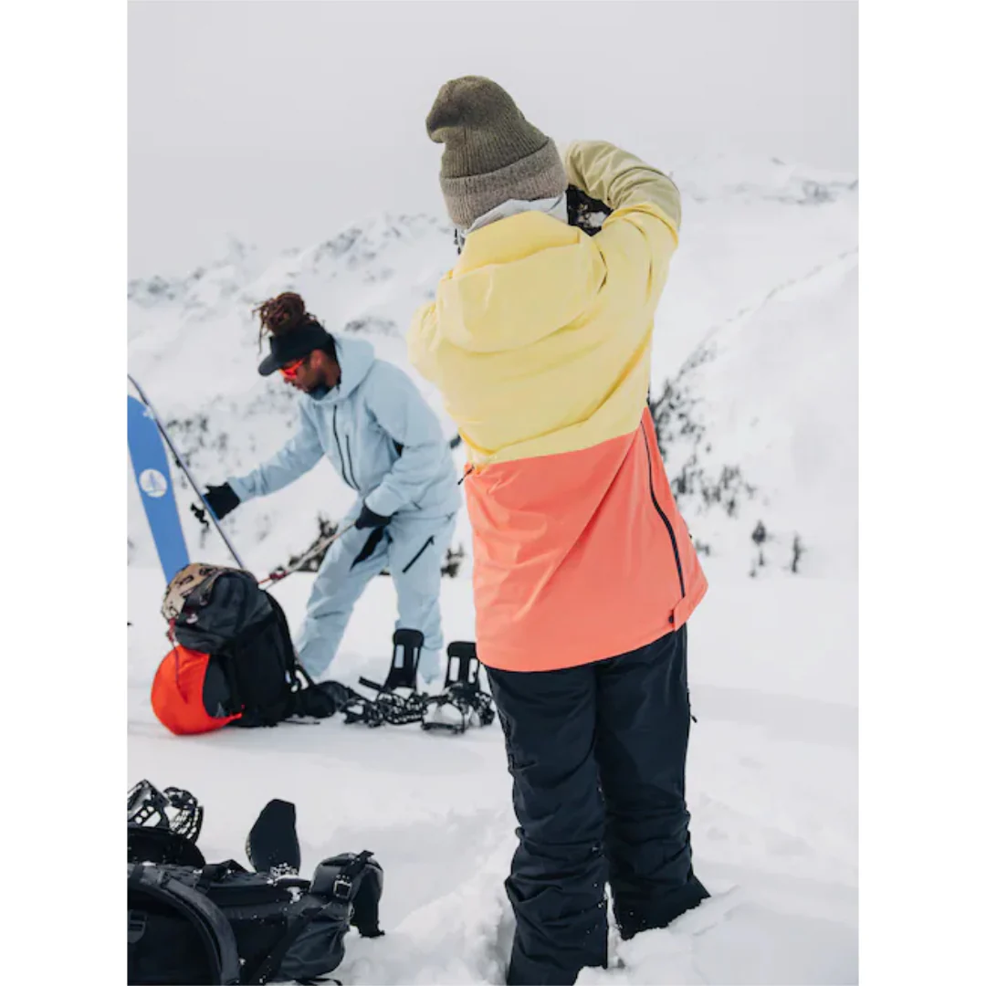 Burton Women's [ak] Kimmy GORE-TEX 2L Anorak Jacket - Buttermilk / Reef Pink / Mushroom - Image 7