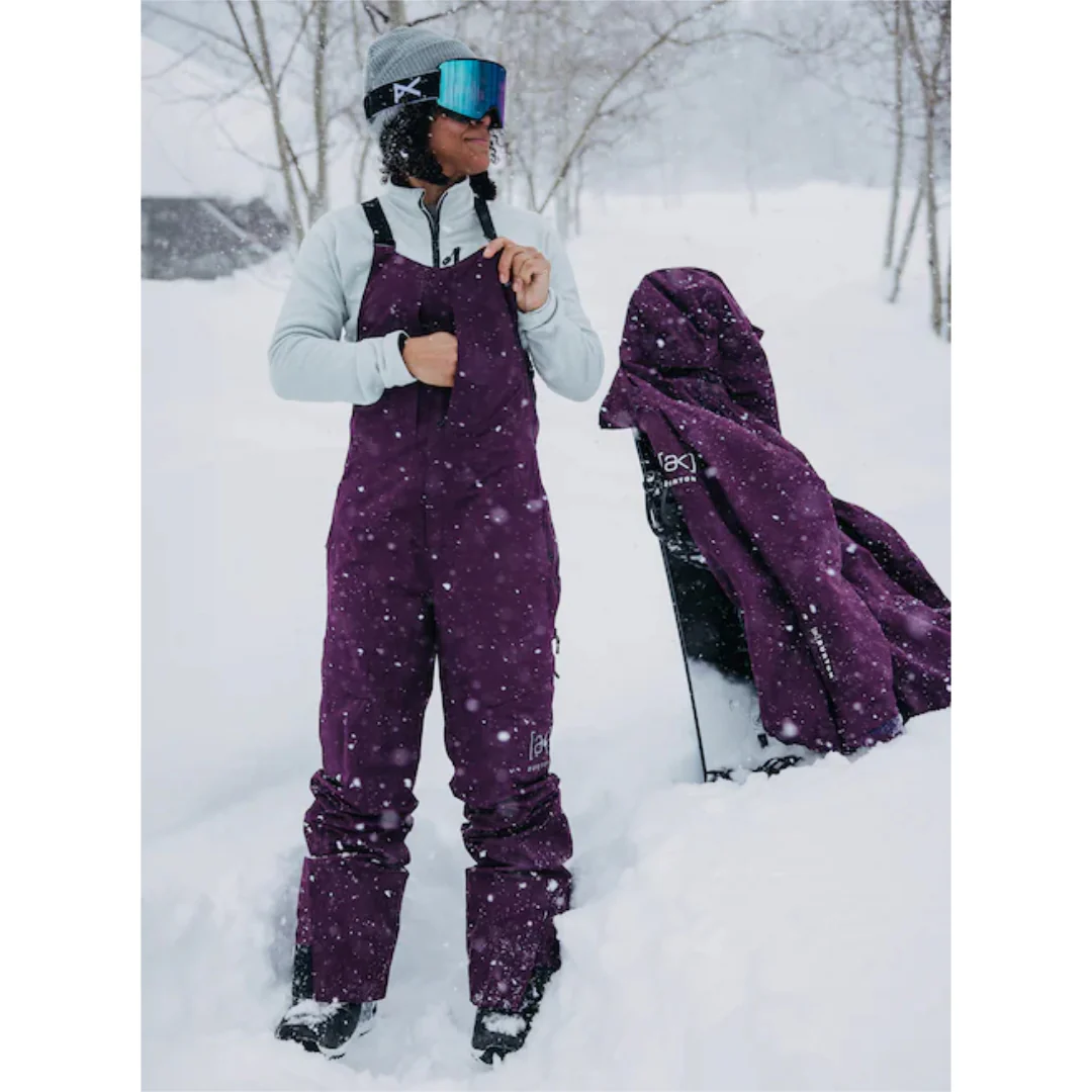 Burton Women's AK Kimmy Gore Tex 2L Bib Snowpants-Purple Root - Image 2