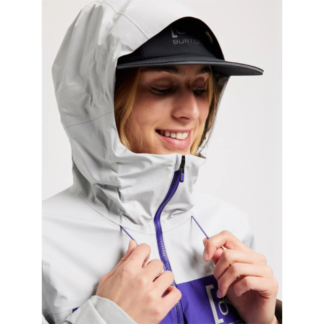 Burton Women's [ak] Surgence GORE-TEX Jacket - Lunar Gray / Prism Violet - Image 3