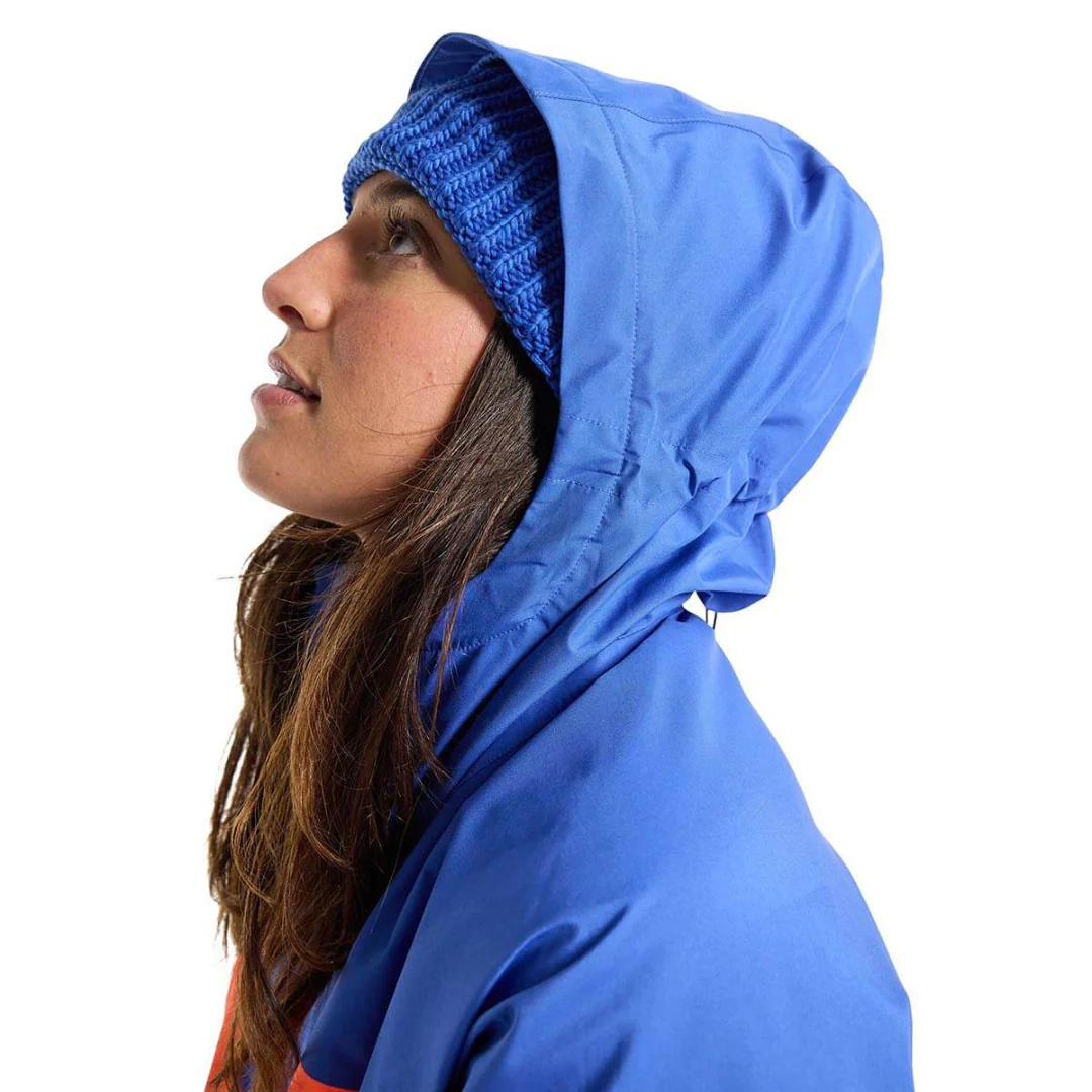 Burton Women's Pillowline GORE-TEX 2L Anorak Jacket -Amparo Blue / Tetra Orange - Image 3