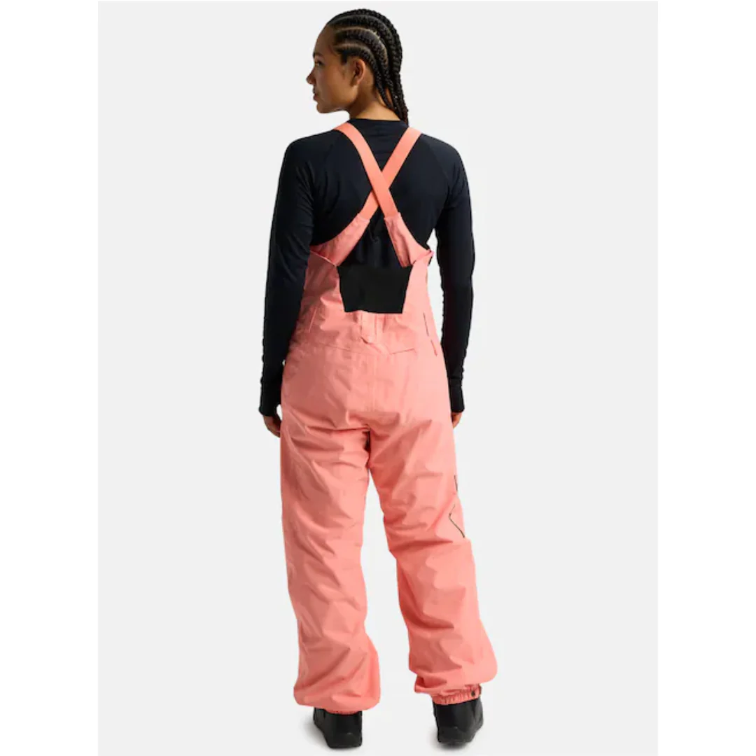 Burton Women's Reserve 2L Bib Snowpants-Sunrise Coral - Image 3