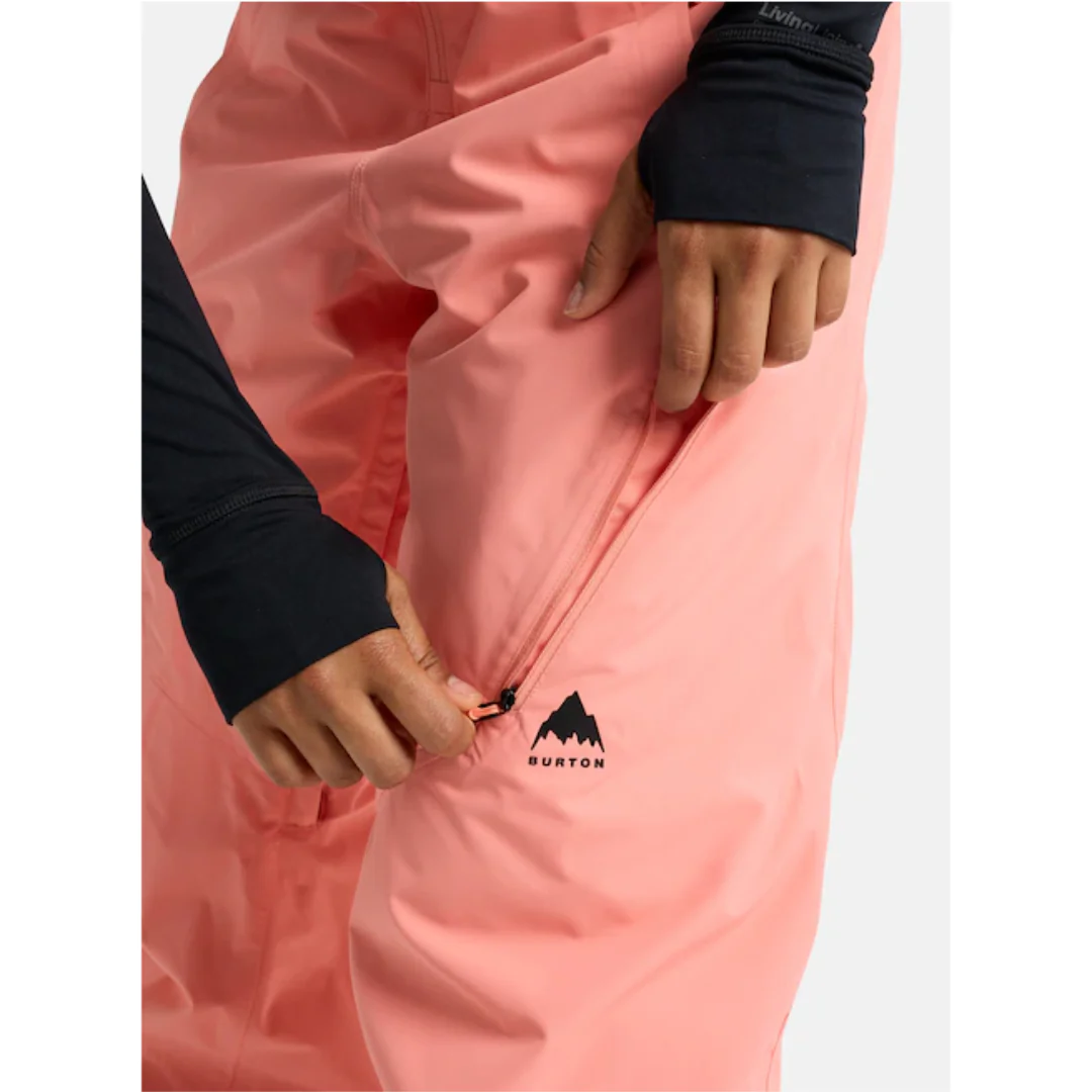 Burton Women's Reserve 2L Bib Snowpants-Sunrise Coral - Image 4