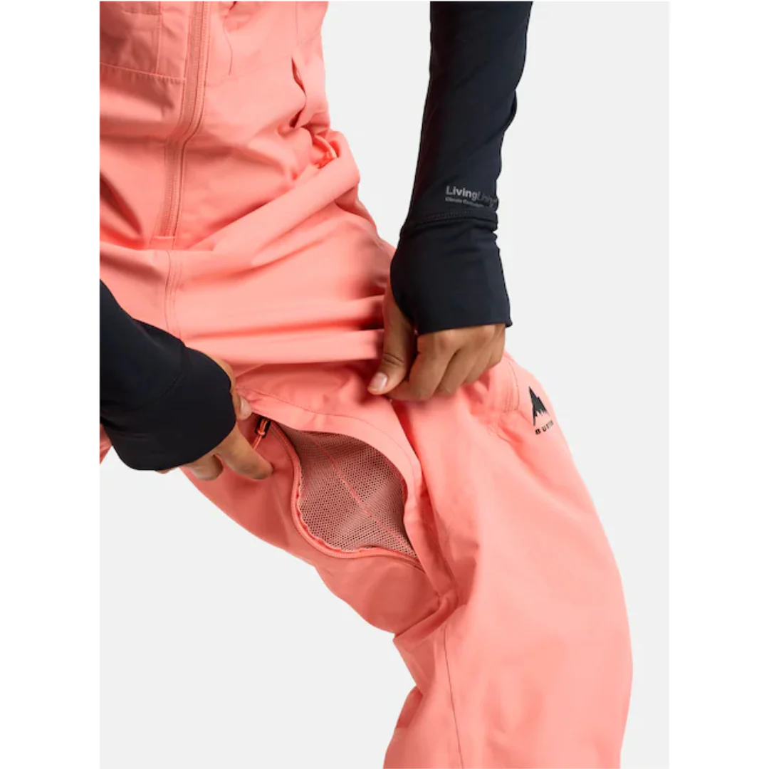 Burton Women's Reserve 2L Bib Snowpants-Sunrise Coral - Image 7