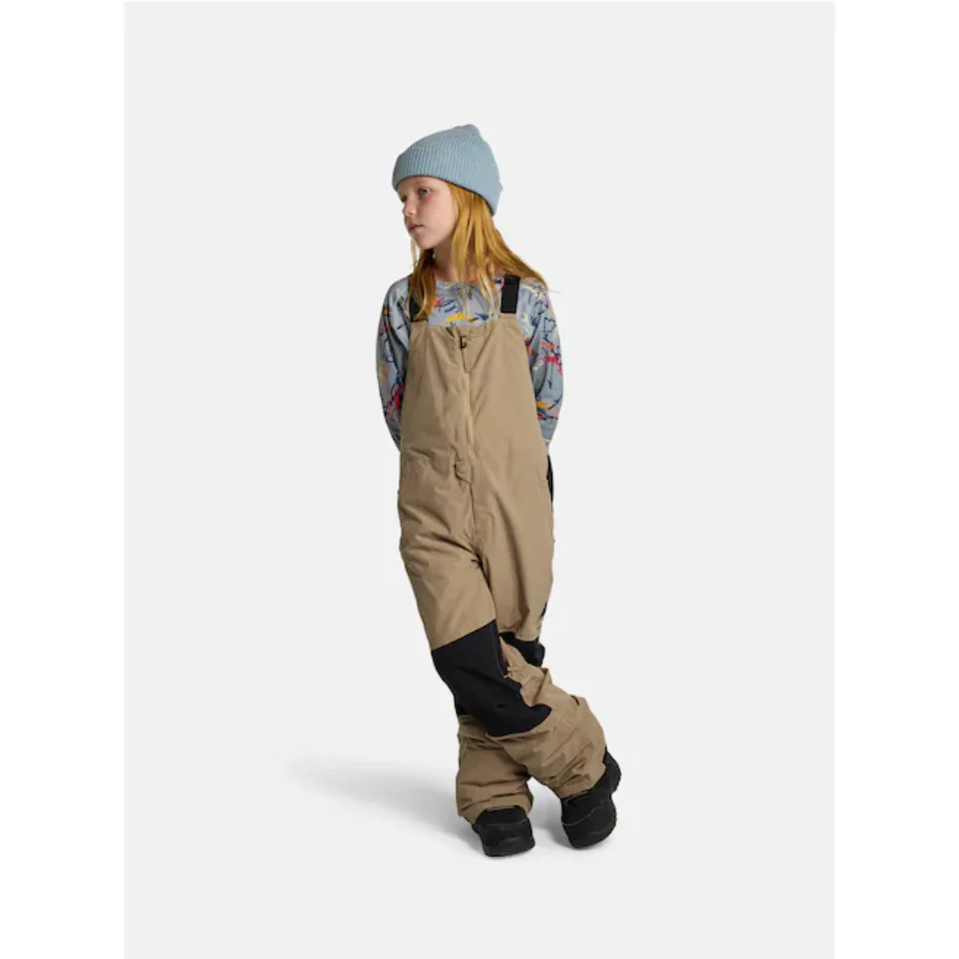 Burton Youth Skylar 2L Bib Snowpants-Summit Taupe - Image 9