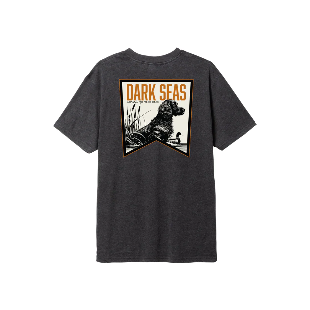 Dark Seas Men's Boykin Mineral Wash Tee - Heather Charcoal